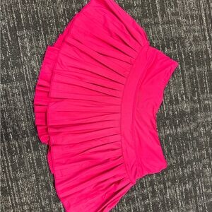 Gold Hinge Hot Pink Pleated Tennis Skirt